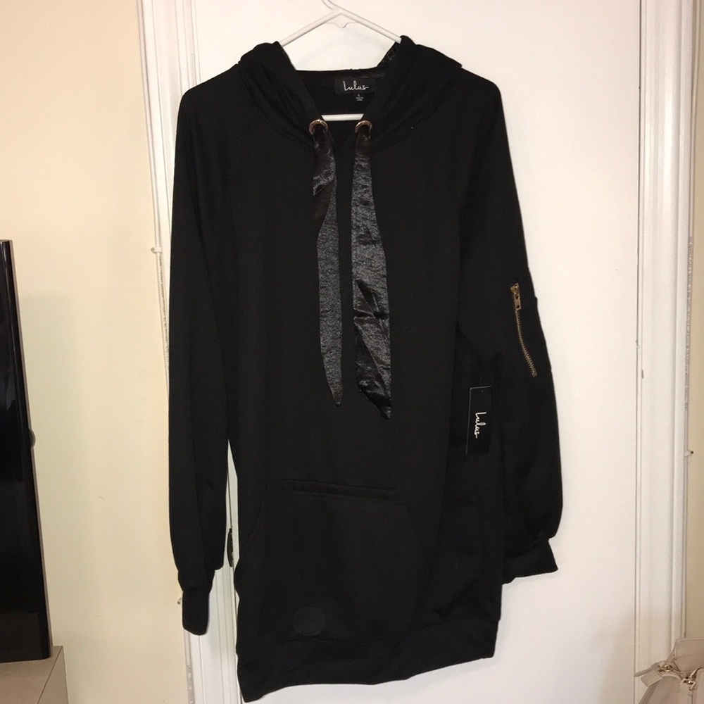 LuLu’s Sweatshirt Dress L NWT
